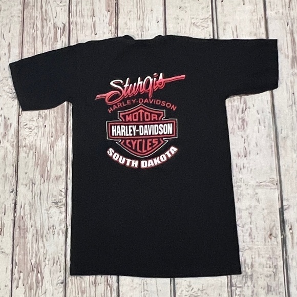 Harley-Davidson 2005 Sturgis Bike Ralley Crewneck Tee Top Shirt - Picture 2 of 7